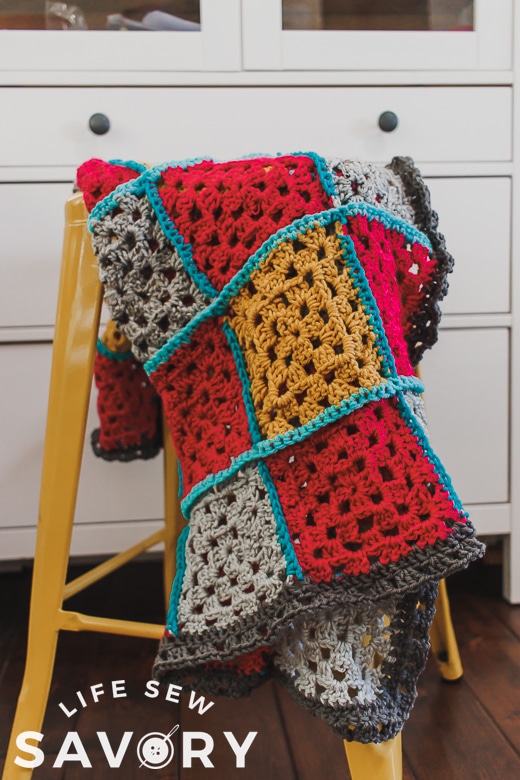 how to crochet a granny square