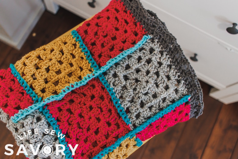 quilt with granny squares