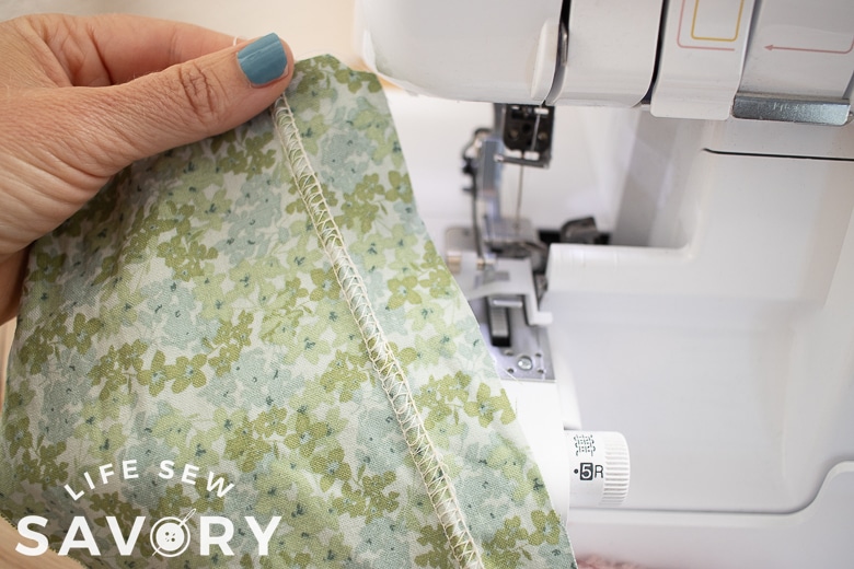 flatlocking with a serger sewing machine