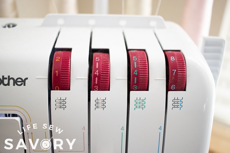 serger settings for flatlock stitch