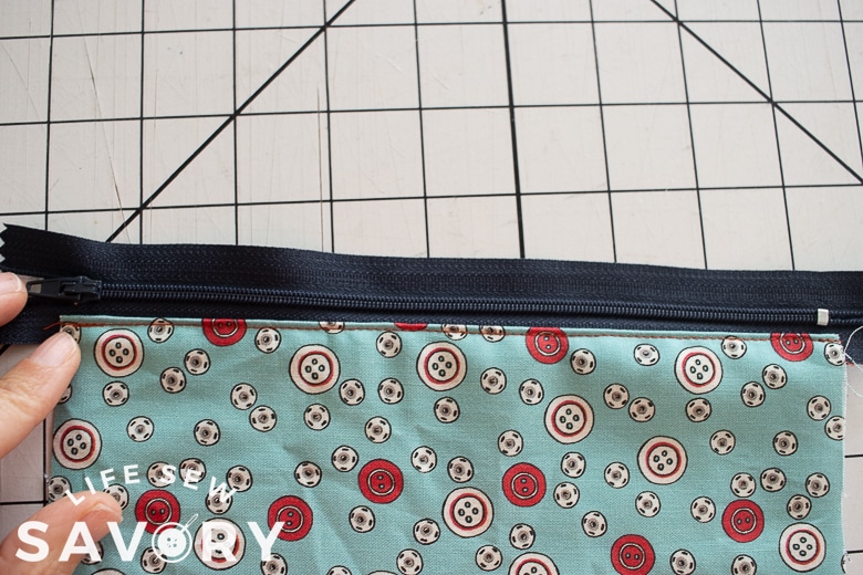topstitch fabric on right side