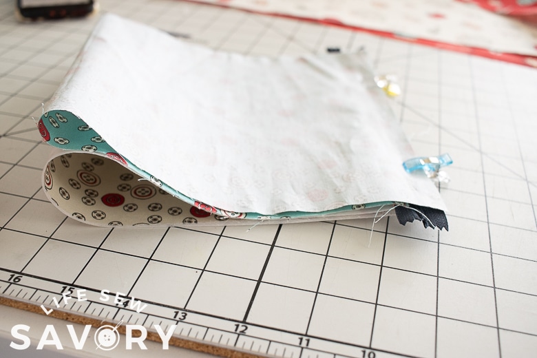 fold other side to zipper too