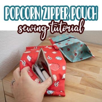 popcorn zipper pouch expandable