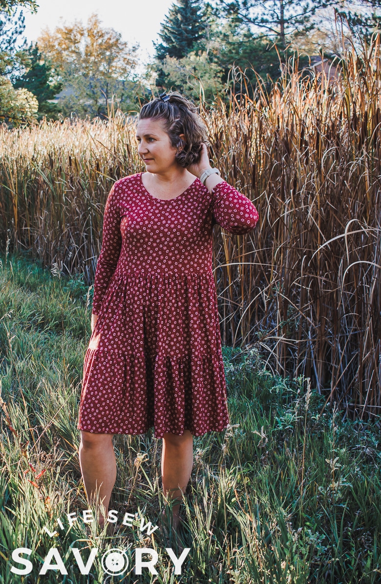 beautiful fall dress sewing tutorial