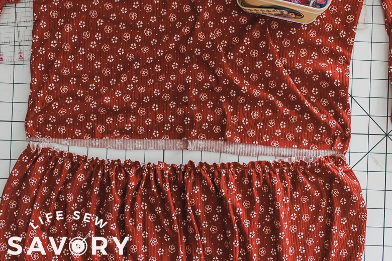 gather skirt to match the top