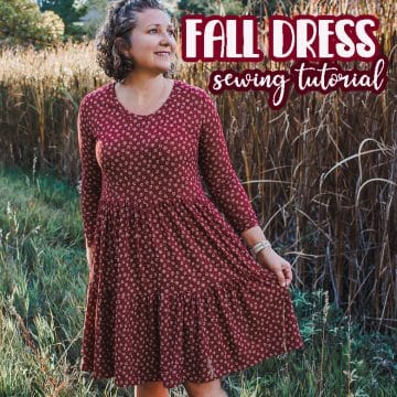 fall dress sewing tutorial