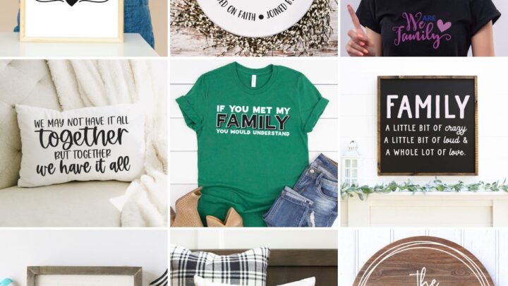 Image for 20 Free Family SVG Cut Files
