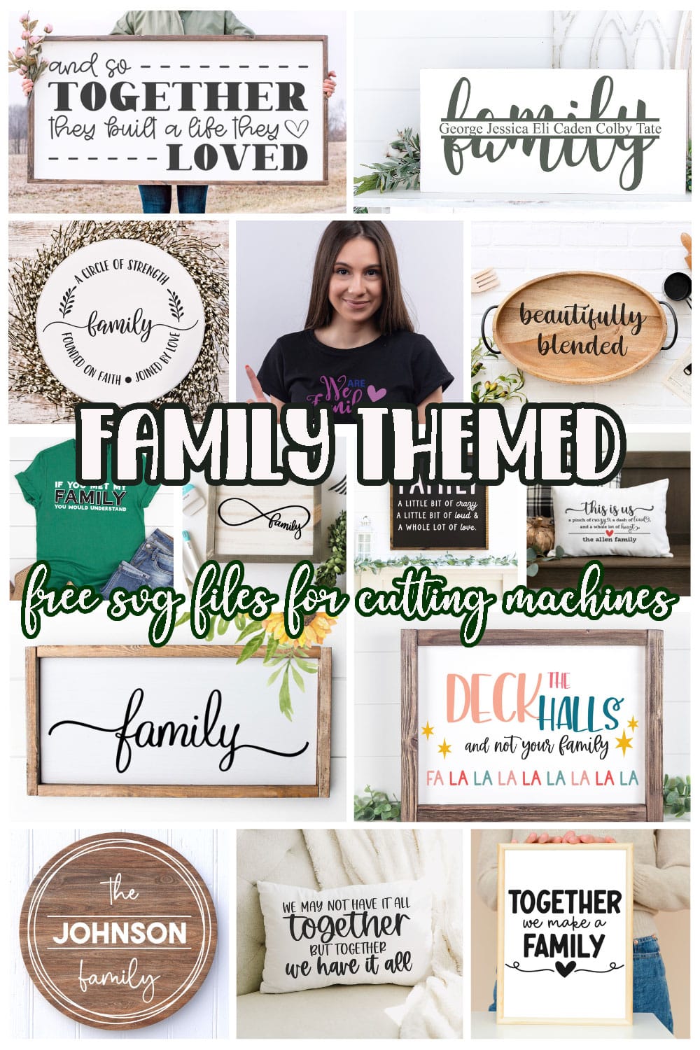 family themed SVG files