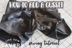how to add a gusset sewing tutorial
