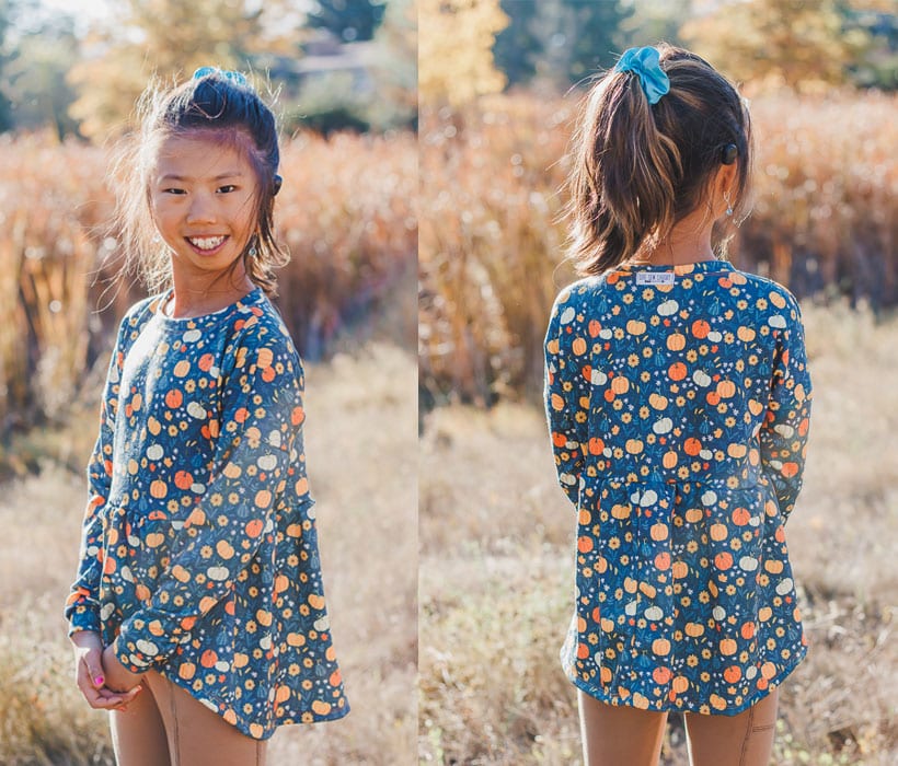 peplum top tutorial and free sewing pattern