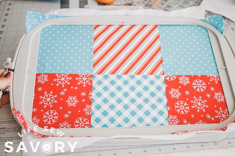 Quilted wall hanging for Christmas