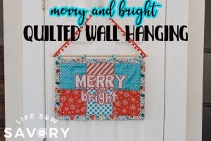 Quilted wall decor for Christmas