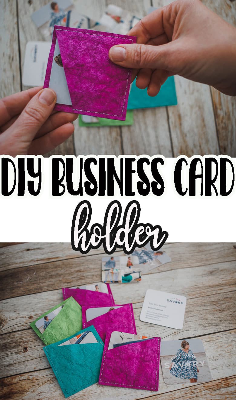Learn how to sew a DIY business card holder with this simple sewing tutorial. These easy card holders are fun and easy to sew. This quick sewing project is useful and perfect for holding my cards.