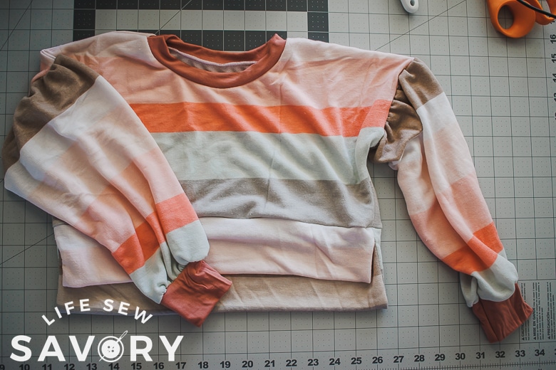 girls crop sweatshirt