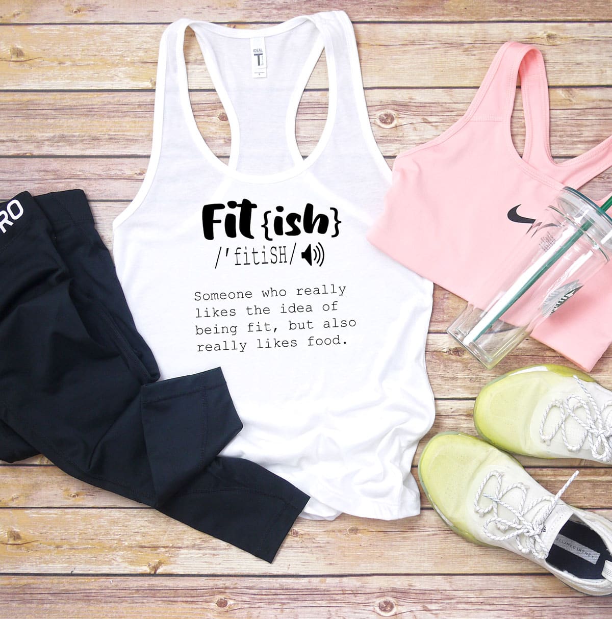 fit-ish gym shirt for those who like to workout and eat