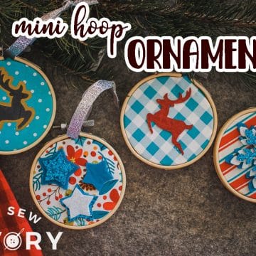 mini hoop ornaments