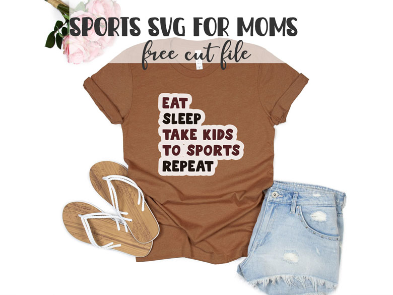 sports themed svg file for mom