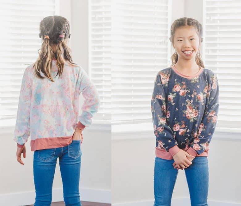 how to sew a simple sweatshirt for kids