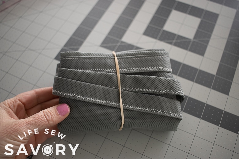 fold and store bag for easy use