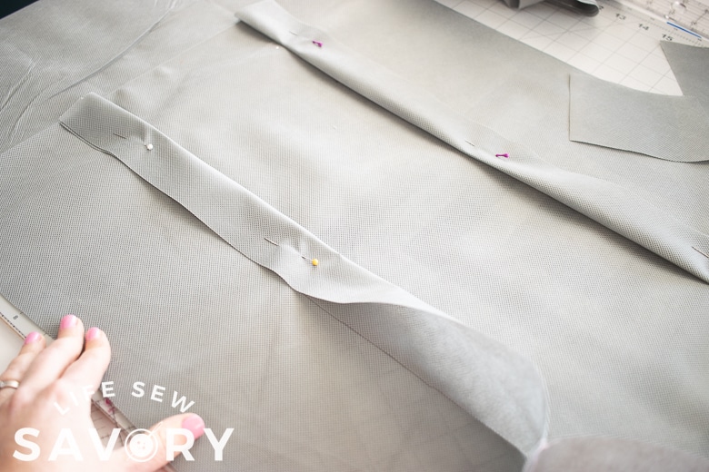 or just fold and pin, no pre sewing