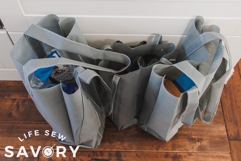 how to sew reusable grocery bags