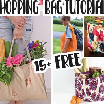 how to make your own reusable shopping bags