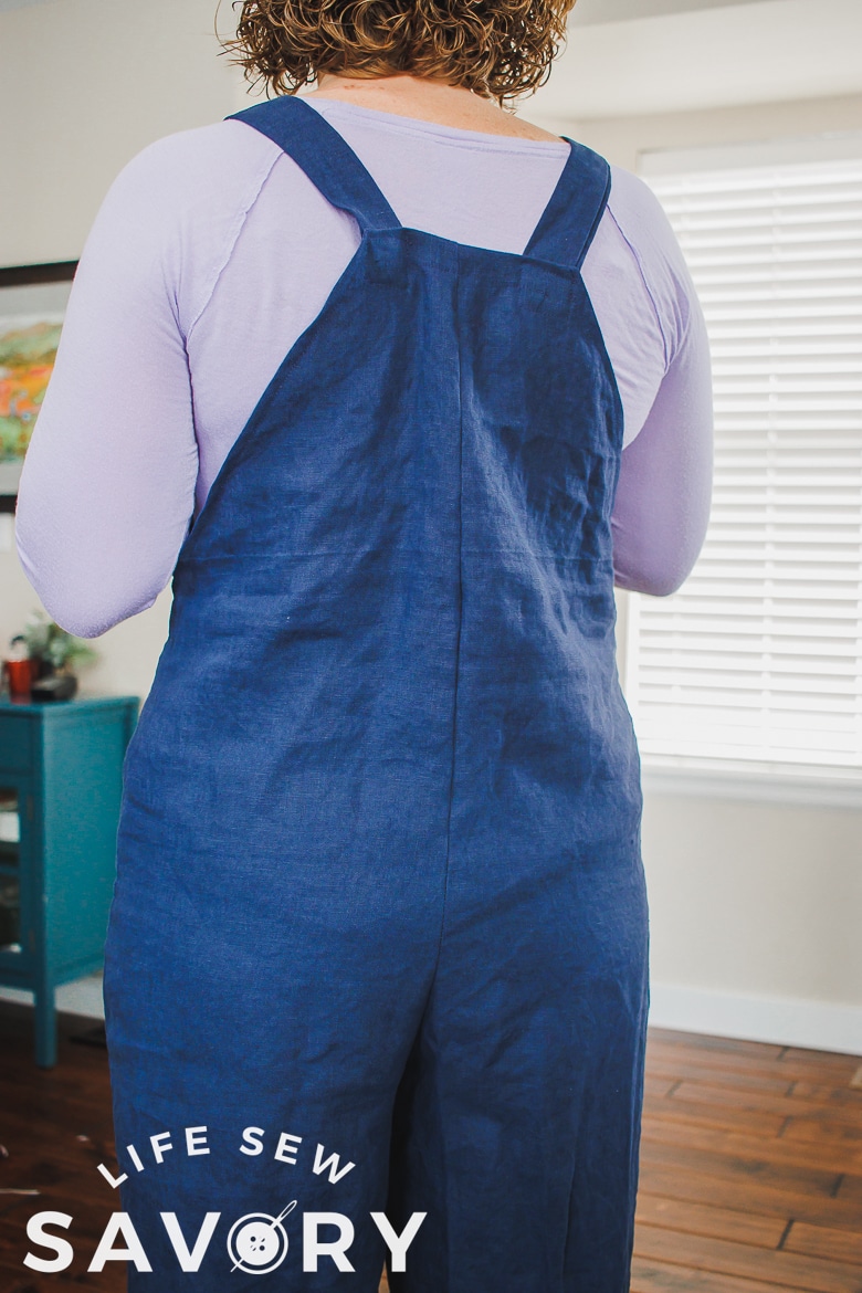 back of jumpsuit