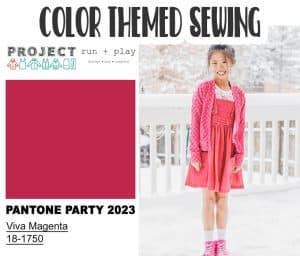 pantone color party for project run and play magenta sewing for kids