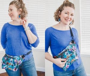 hip and cross body bag free sewing pattern