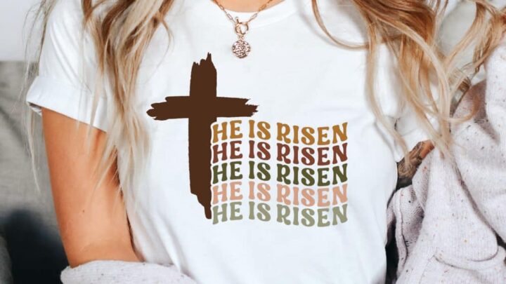 Image for Free Easter He is Risen SVG