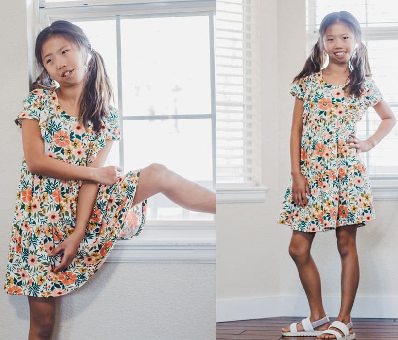Sew a Tee Shirt Dress with Ruffles for Spring
