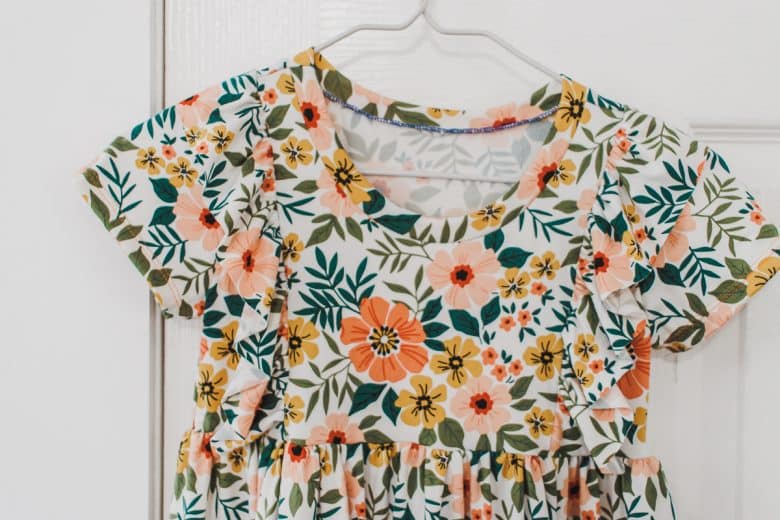 cute ruffled top with skirt
