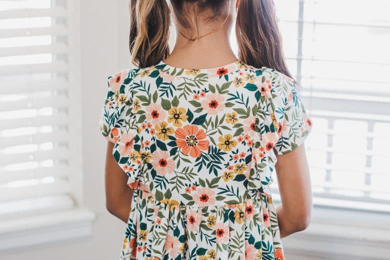 Sew a Tee Shirt Dress with Ruffles for Spring