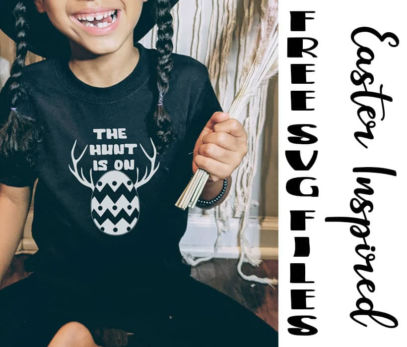 The hunt is On free Easter SVG cut file from Life Sew Savory