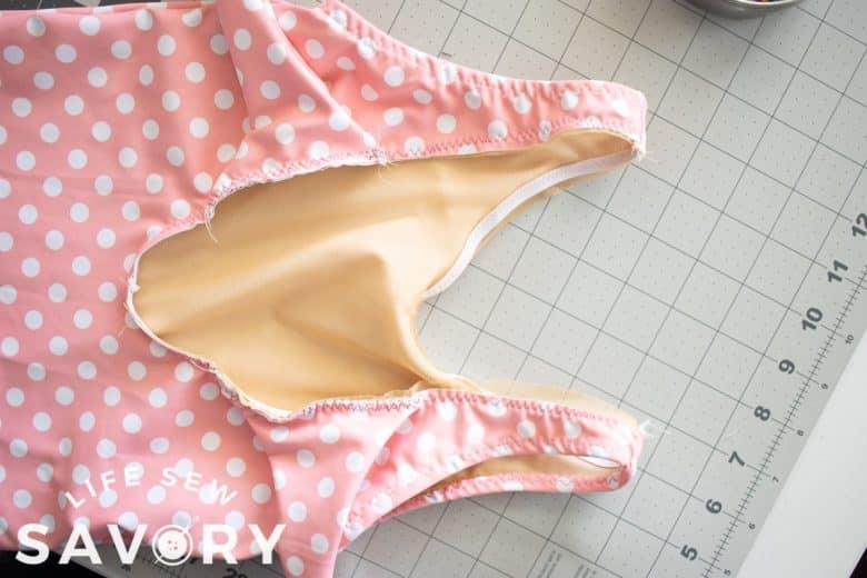 sew elastic to both layers of fabric