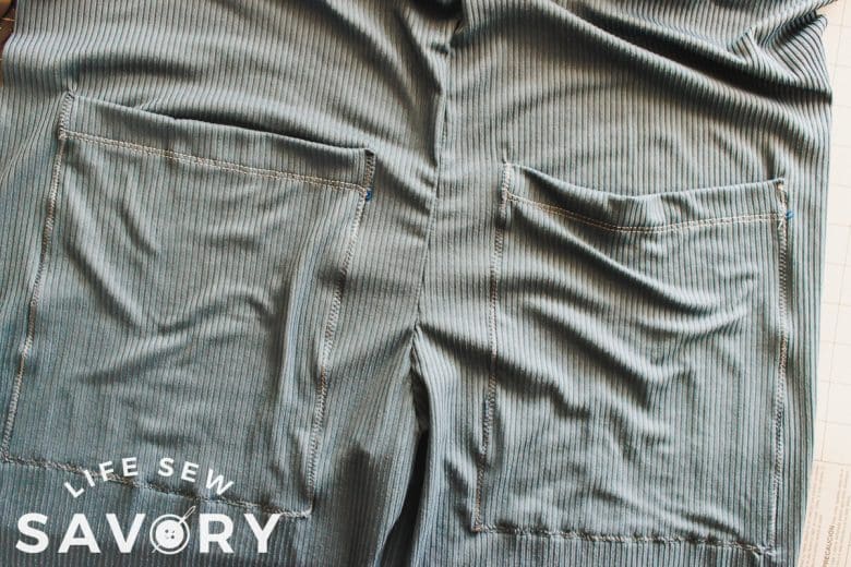sew pockets to front