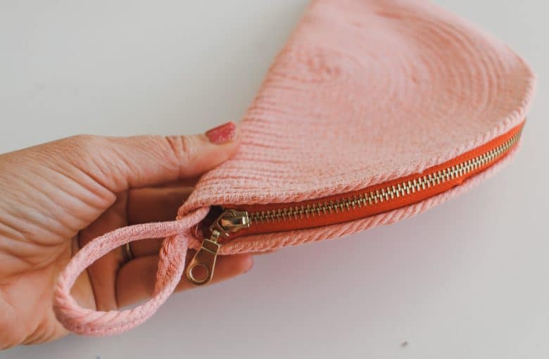 rope zipper pouch sewing tutorial