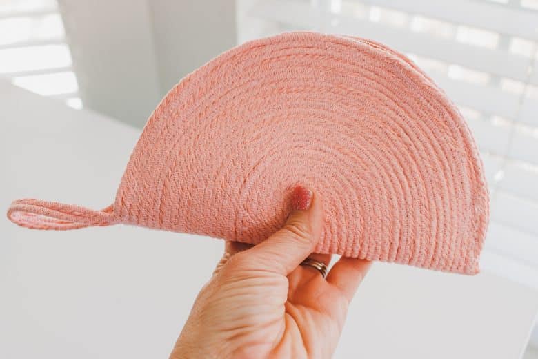 zipper pouch made from rope