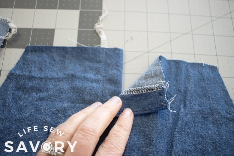 top of placket