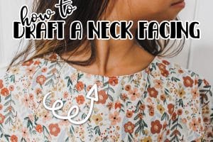 how to create a neck facing for a woven neckline