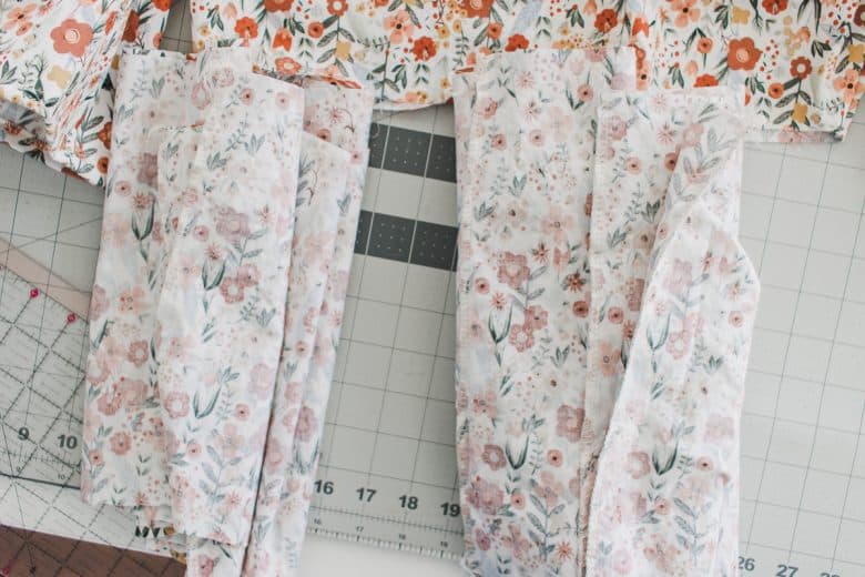 sew pieces into a circle