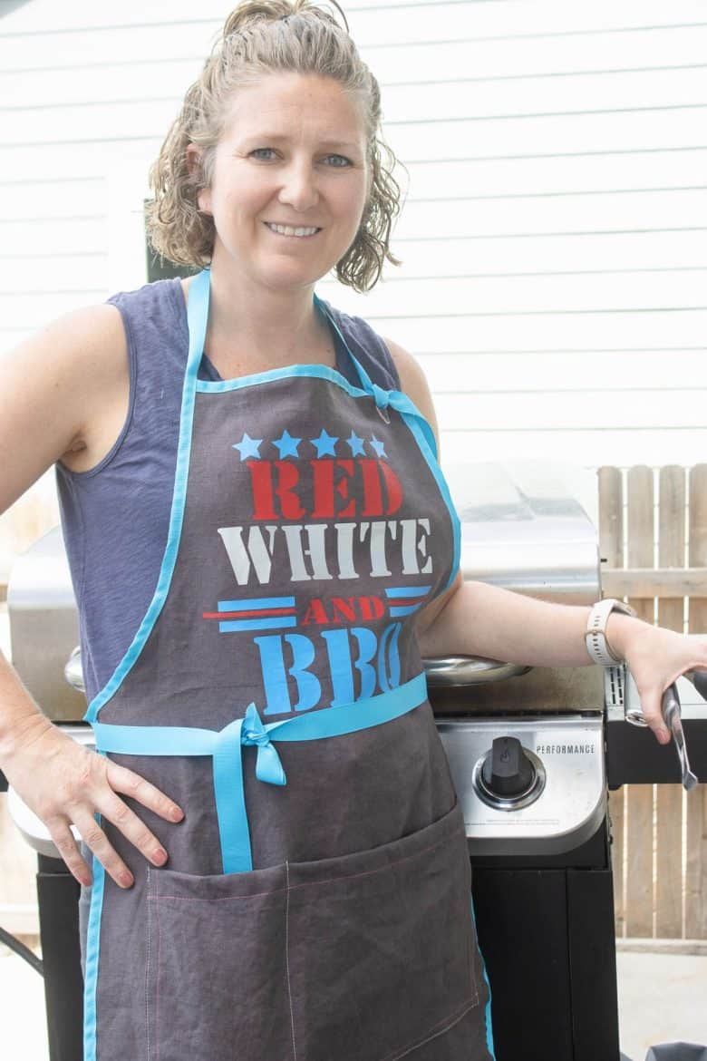 DIY grilling apron for summer
