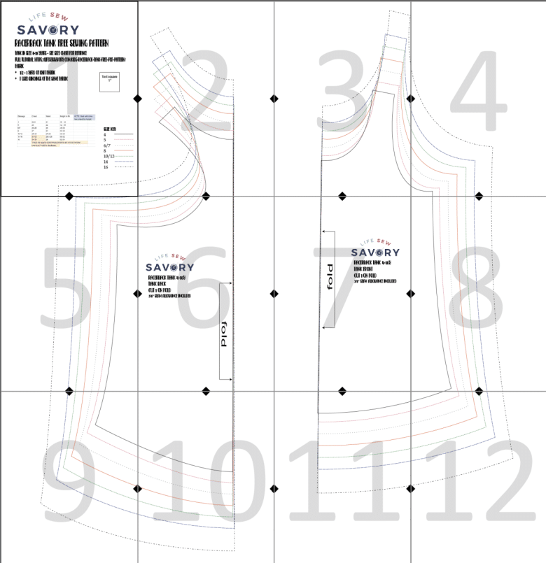 Sports Top Racer Back Pattern free racerback tank top sewing pattern - Life Sew Savory