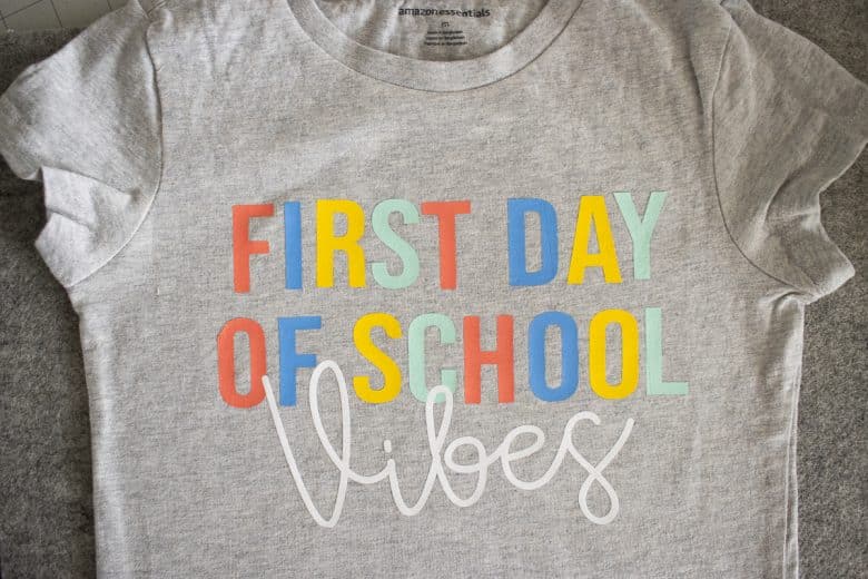 First day of school vibes free cut file