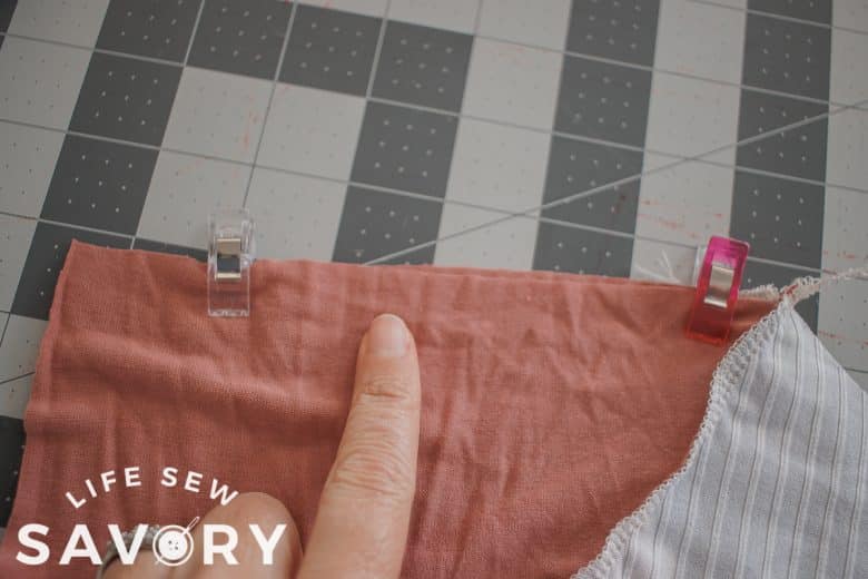 sew one shoulder