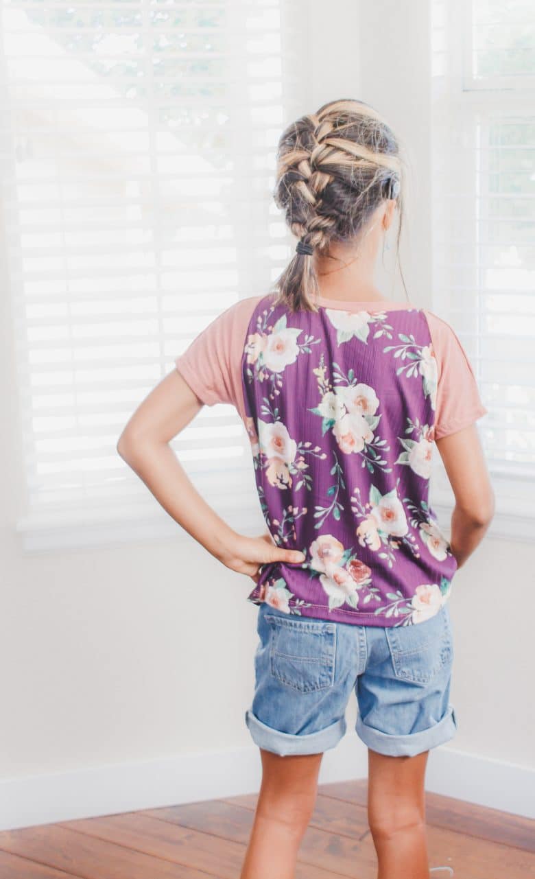 sewing tutorial for color blocked t-shirt