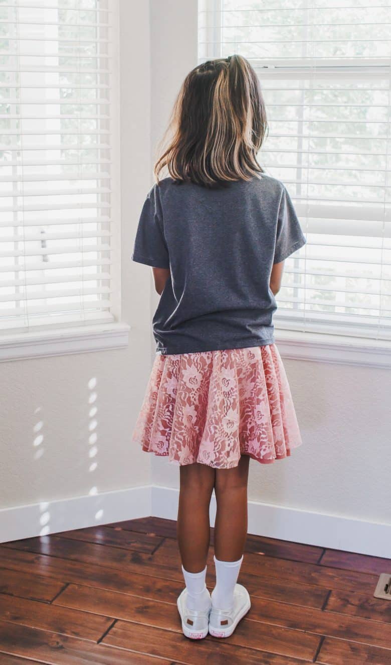 double layer circle skirt tutorial