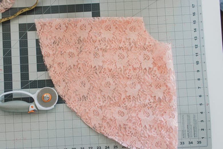 lace layer of circle skirt