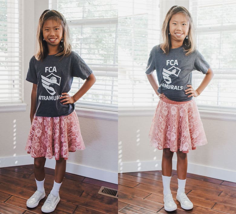 double layer circle skirt tutorial - sew a circle skirt with two layers of fabric. 