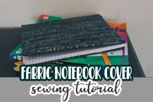 Learn how to sew a notebook cover to get ready for back to school. Fabric notebook covers are easy to sew and so fun for your school notebooks all year long. Protect and cover your school notebooks with this sewing tutorial.